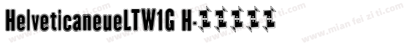 HelveticaneueLTW1G H字体转换